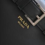 Prada Buckle medium leather handbag with belt - Image 3