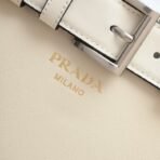 Prada Buckle medium leather handbag with belt - Image 5