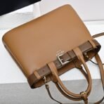 Prada Buckle large leather handbag with belt - Image 6