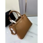 Prada Buckle medium leather handbag with double belt - Image 6