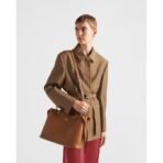 Prada Buckle medium leather handbag with double belt - Image 11