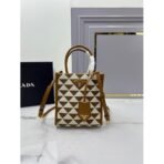 Prada Symbole embroidered fabric mini bag - Image 9