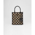 Prada Symbole embroidered fabric mini bag