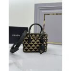 Prada Symbole embroidered fabric mini bag - Image 6