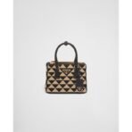 Prada Symbole embroidered fabric mini bag