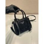 Prada Galleria satin mini-bag with crystals - Image 8