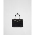 Prada Galleria satin mini-bag with crystals