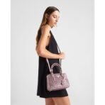 Prada Galleria satin mini-bag with crystals - Image 11