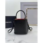 Small Saffiano Leather Prada Panier Bag - Image 10