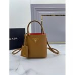 Small Saffiano Leather Prada Panier Bag - Image 8