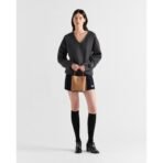 Small Saffiano Leather Prada Panier Bag - Image 12