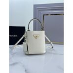 Small Saffiano Leather Prada Panier Bag - Image 7