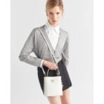 Small Saffiano Leather Prada Panier Bag - Image 11