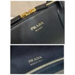 Large leather tote bag with zipper closure - Image 3