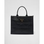 Large leather Prada Symbole bag with topstitching