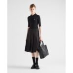 Large leather Prada Symbole bag with topstitching - Image 11