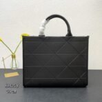 Large leather Prada Symbole bag with topstitching - Image 9