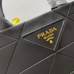 Large leather Prada Symbole bag with topstitching - Image 8
