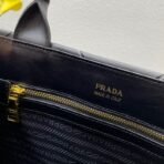 Large leather Prada Symbole bag with topstitching - Image 4
