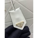 Medium leather Prada Symbole bag with topstitching - Image 4