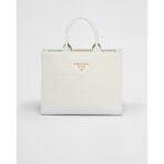 Medium leather Prada Symbole bag with topstitching