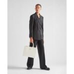 Medium leather Prada Symbole bag with topstitching - Image 11