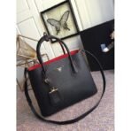 Small Saffiano Leather Double Prada Bag - Image 7