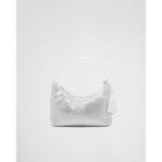 Satin mini-bag with crystals