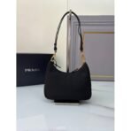 Re-Nylon and brushed leather mini-bag - Image 7