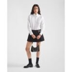 Re-Nylon and brushed leather mini-bag - Image 12