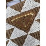 Prada Symbole embroidered fabric mini bag - Image 7