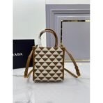 Prada Symbole embroidered fabric mini bag - Image 13