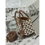 Prada Symbole embroidered fabric mini bag - Image 8