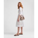 Prada Symbole embroidered fabric mini bag - Image 12