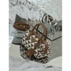 Prada Symbole embroidered fabric top-handle bag - Image 6