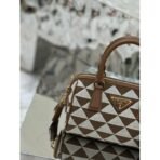 Prada Symbole embroidered fabric top-handle bag - Image 13