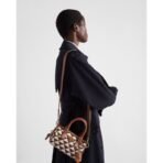 Prada Symbole embroidered fabric top-handle bag - Image 11