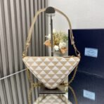 Embroidered jacquard fabric mini-bag - Image 8