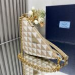 Embroidered jacquard fabric mini-bag - Image 7