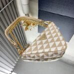 Embroidered jacquard fabric mini-bag - Image 4