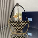 Embroidered jacquard fabric mini-bag - Image 9
