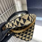 Embroidered jacquard fabric mini-bag - Image 4