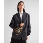 Embroidered jacquard fabric mini-bag - Image 11