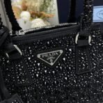 Prada Galleria satin mini-bag with crystals - Image 4