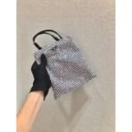 Satin handbag with crystals - Image 6