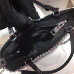 Satin handbag with crystals - Image 13