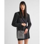 Satin handbag with crystals - Image 11