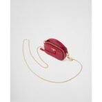 Patent leather mini-pouch