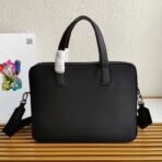 Re-Nylon and Saffiano leather briefcase - Image 6