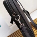 Re-Nylon and Saffiano leather briefcase - Image 5